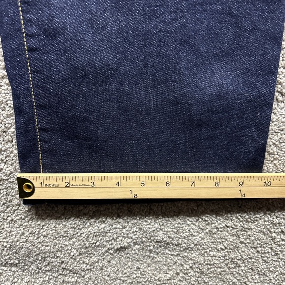 Vintage Y2K Baby Phat 13 34x32 Jeans Flare LaceUp Gold Chain ZipUp USA Made RARE - Picture 8 of 16